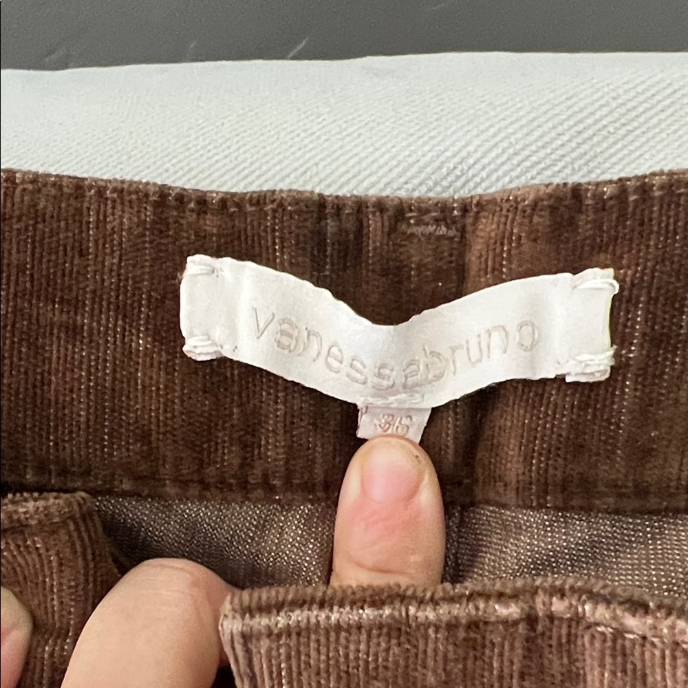 Vanessa Bruno Kids Chocolate Brown Corduroy Pants